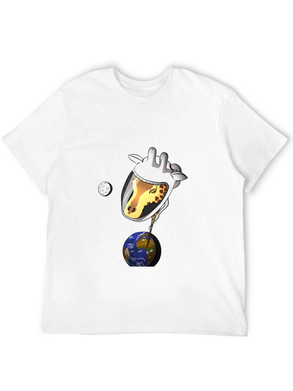 Giraffe Astronaut Graphic T-Shirt