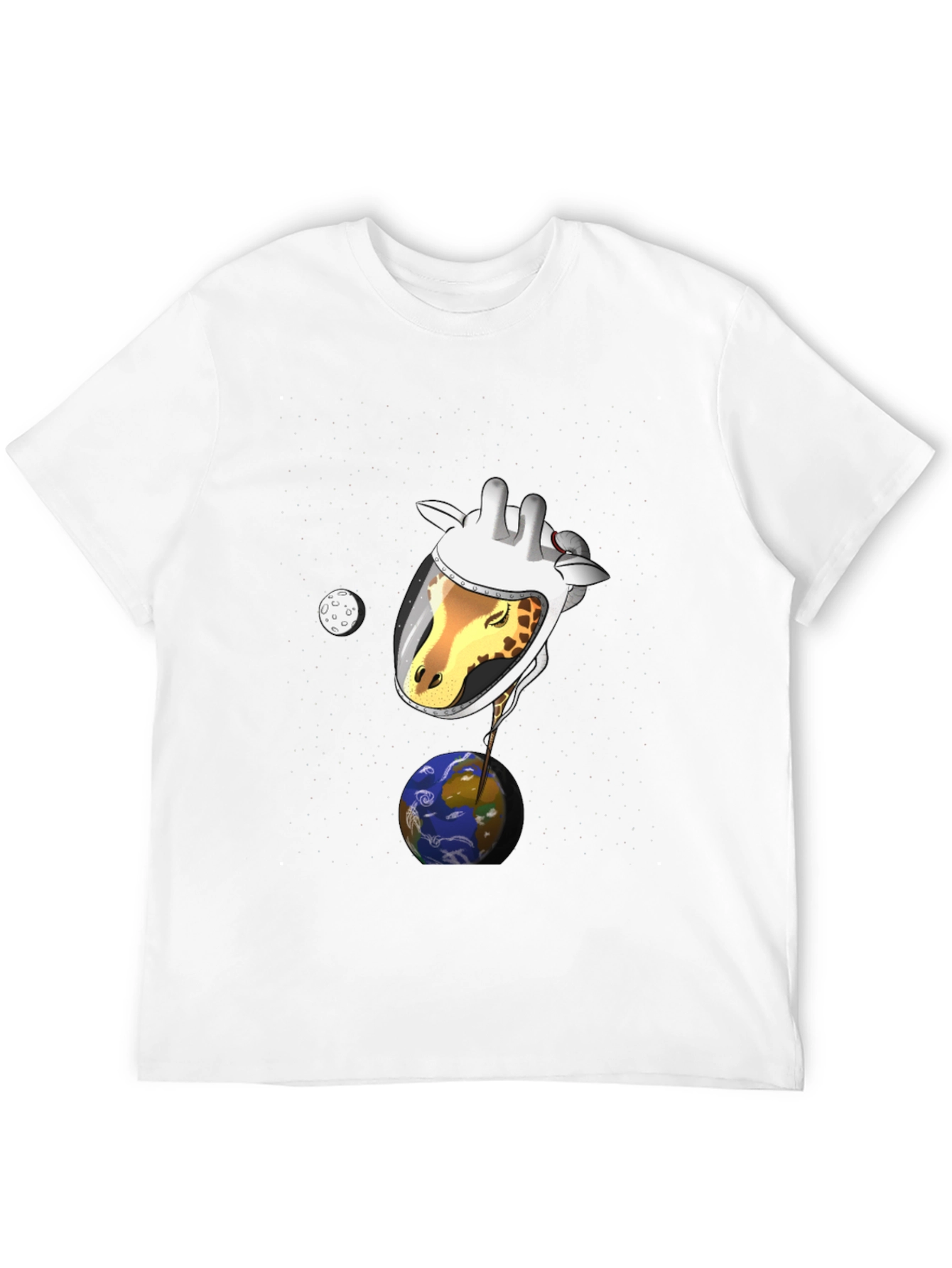 Giraffe Astronaut Graphic T-Shirt