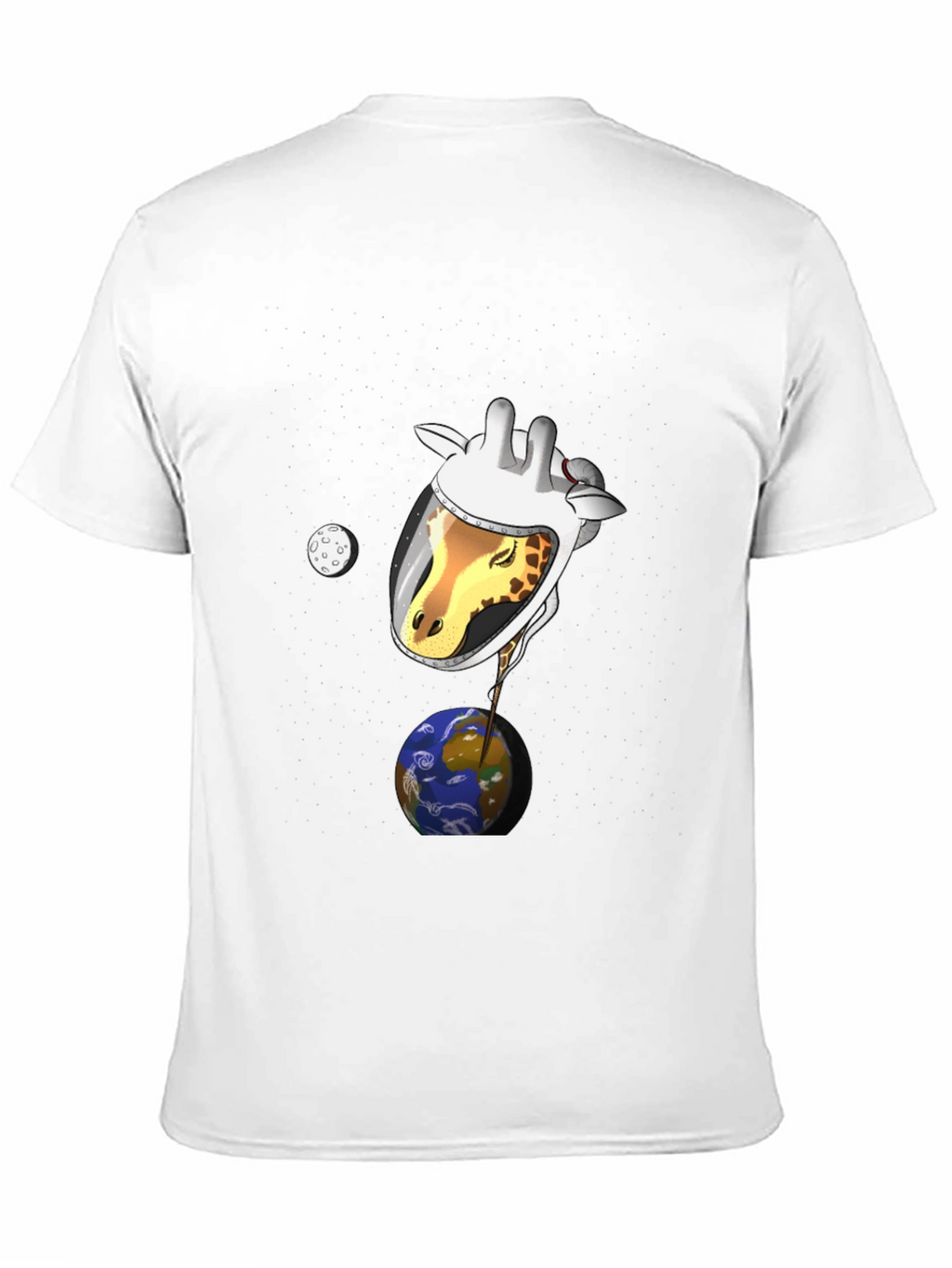 Giraffe Astronaut Graphic T-Shirt
