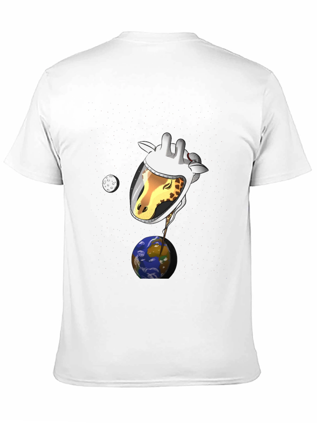 Giraffe Astronaut Graphic T-Shirt