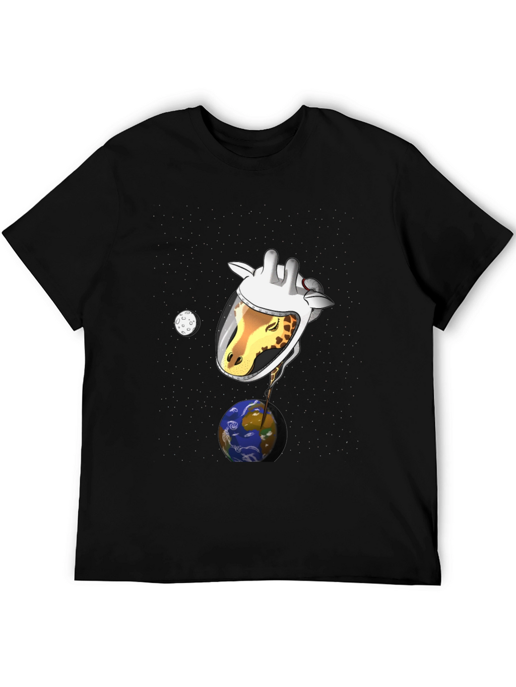 Giraffe Astronaut Graphic T-Shirt