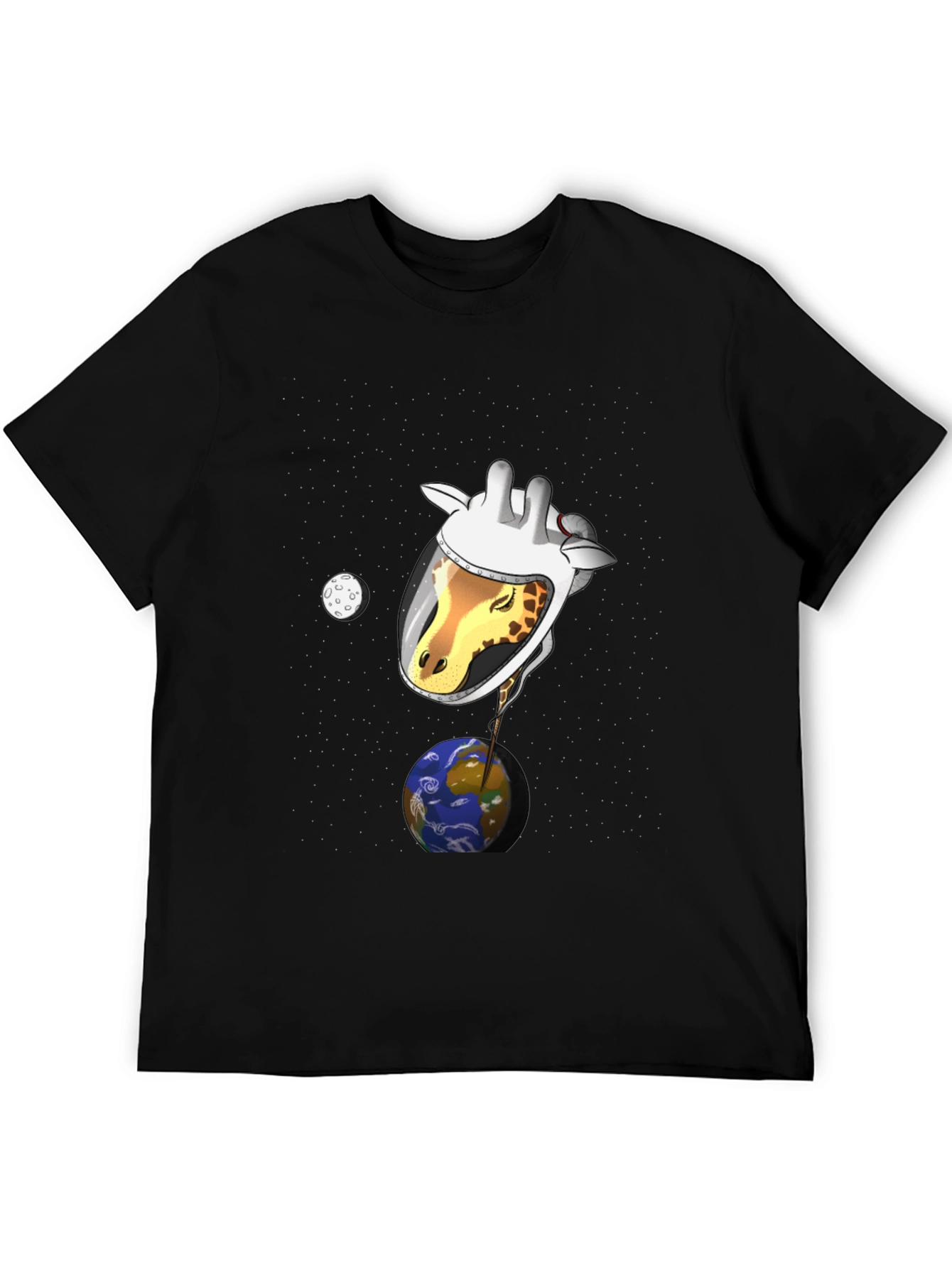 Giraffe Astronaut Graphic T-Shirt