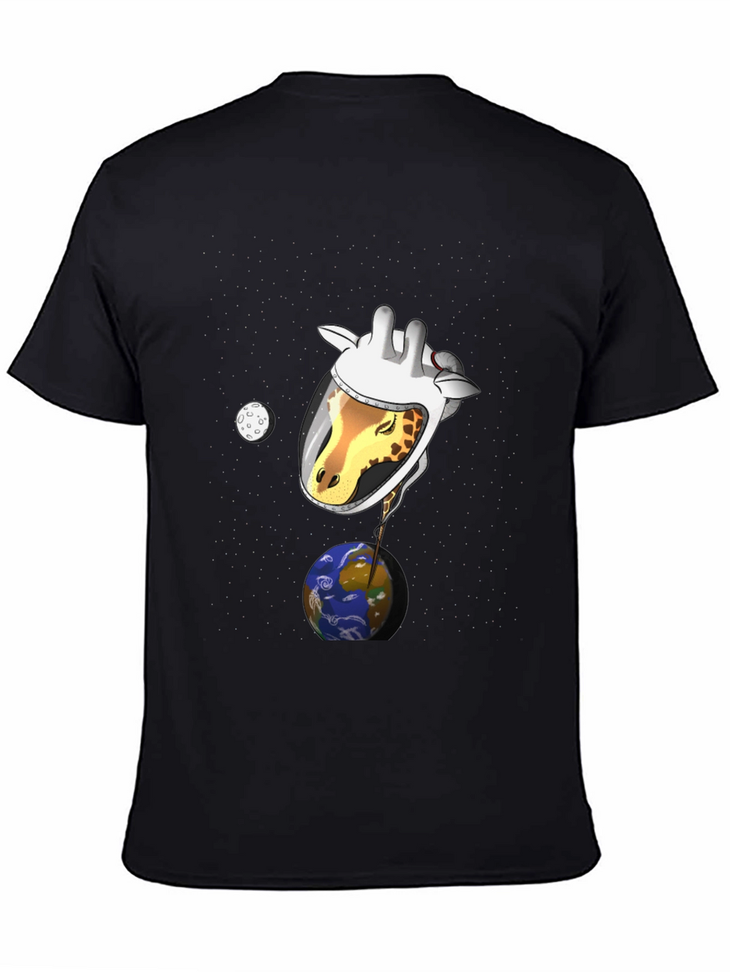 Giraffe Astronaut Graphic T-Shirt