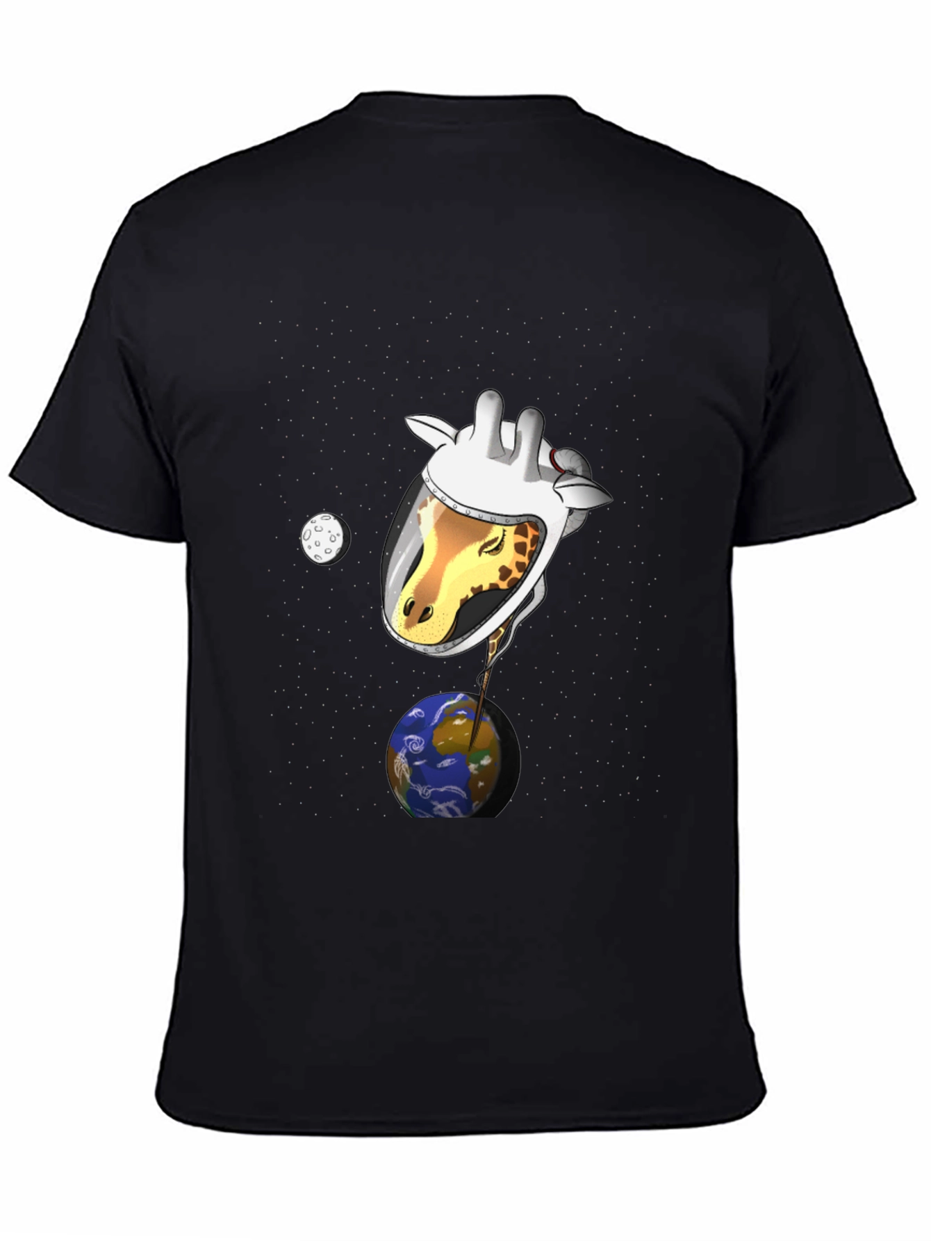 Giraffe Astronaut Graphic T-Shirt
