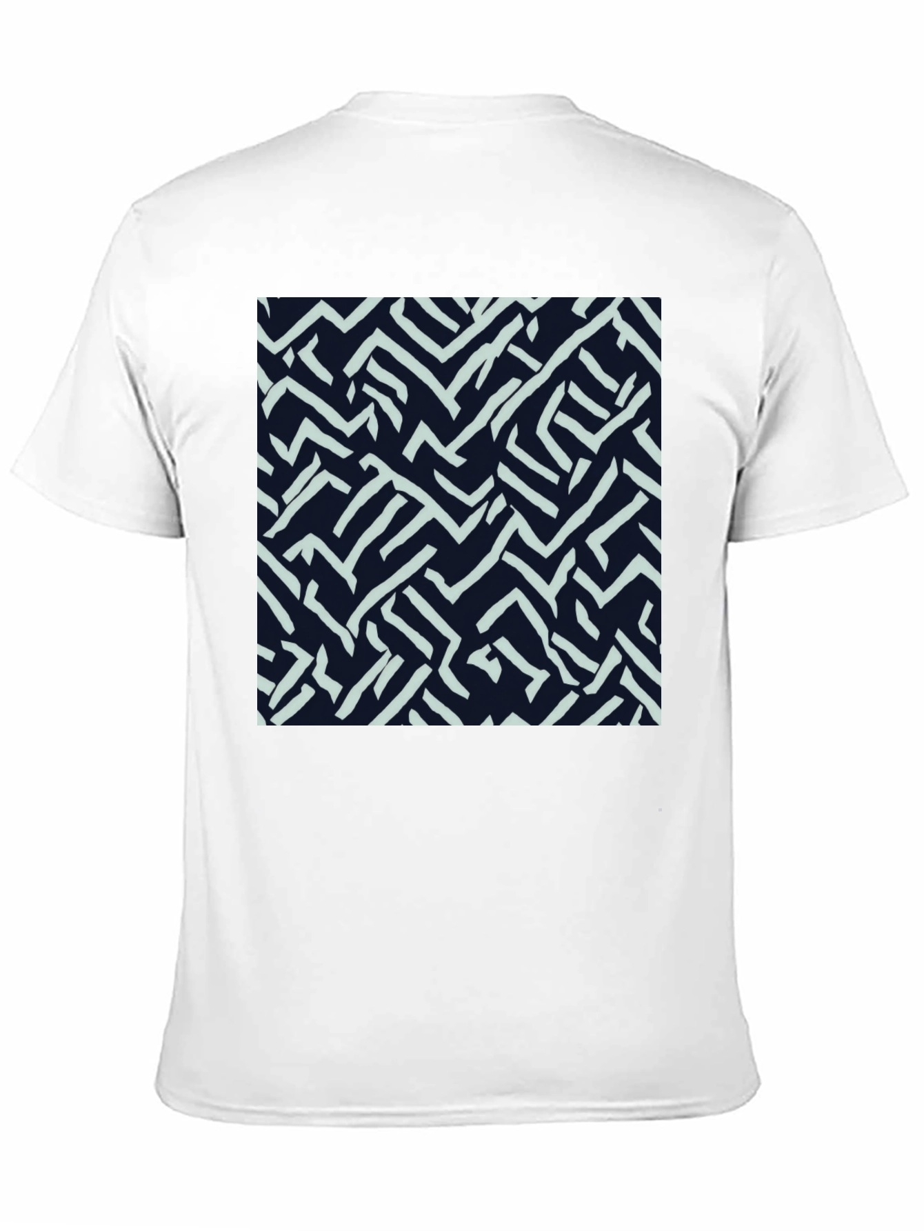 Abstract Labyrinth Print Tee - Modern Casual Style