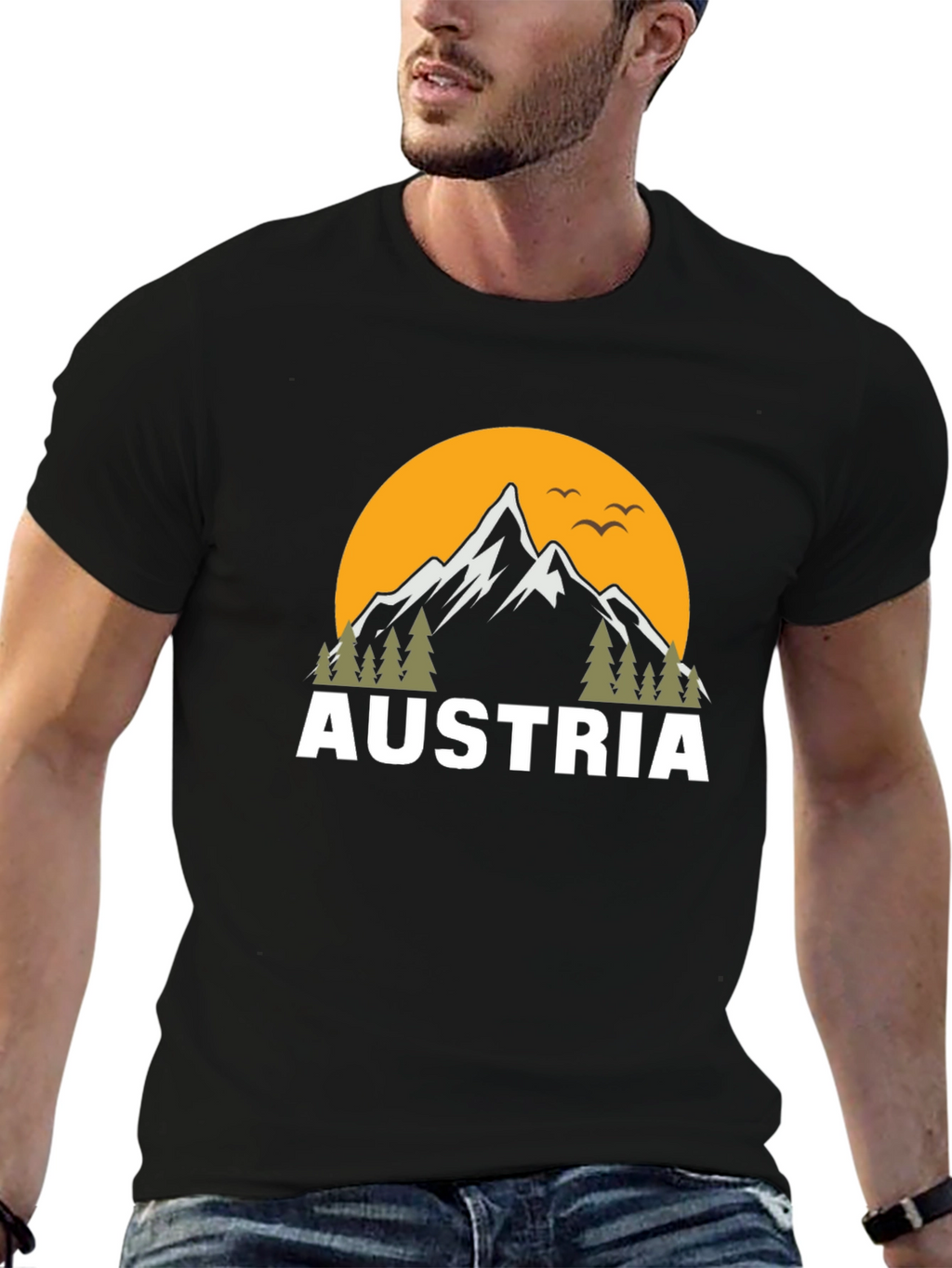 Austria Mountain Graphic T-Shirt