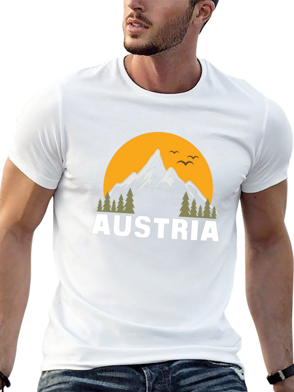 Austria Mountain Graphic T-Shirt