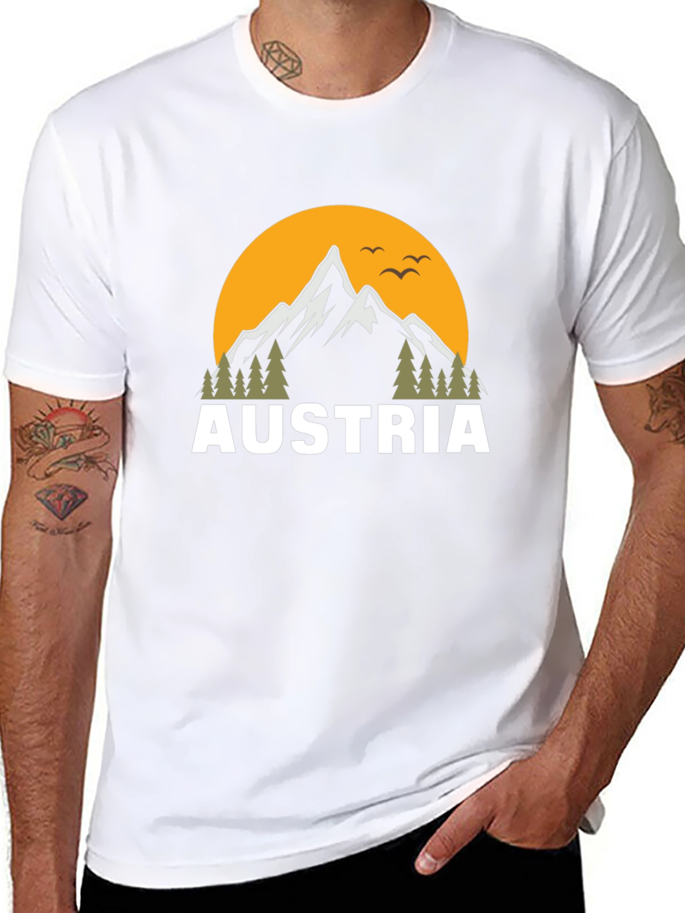 Austria Mountain Graphic T-Shirt