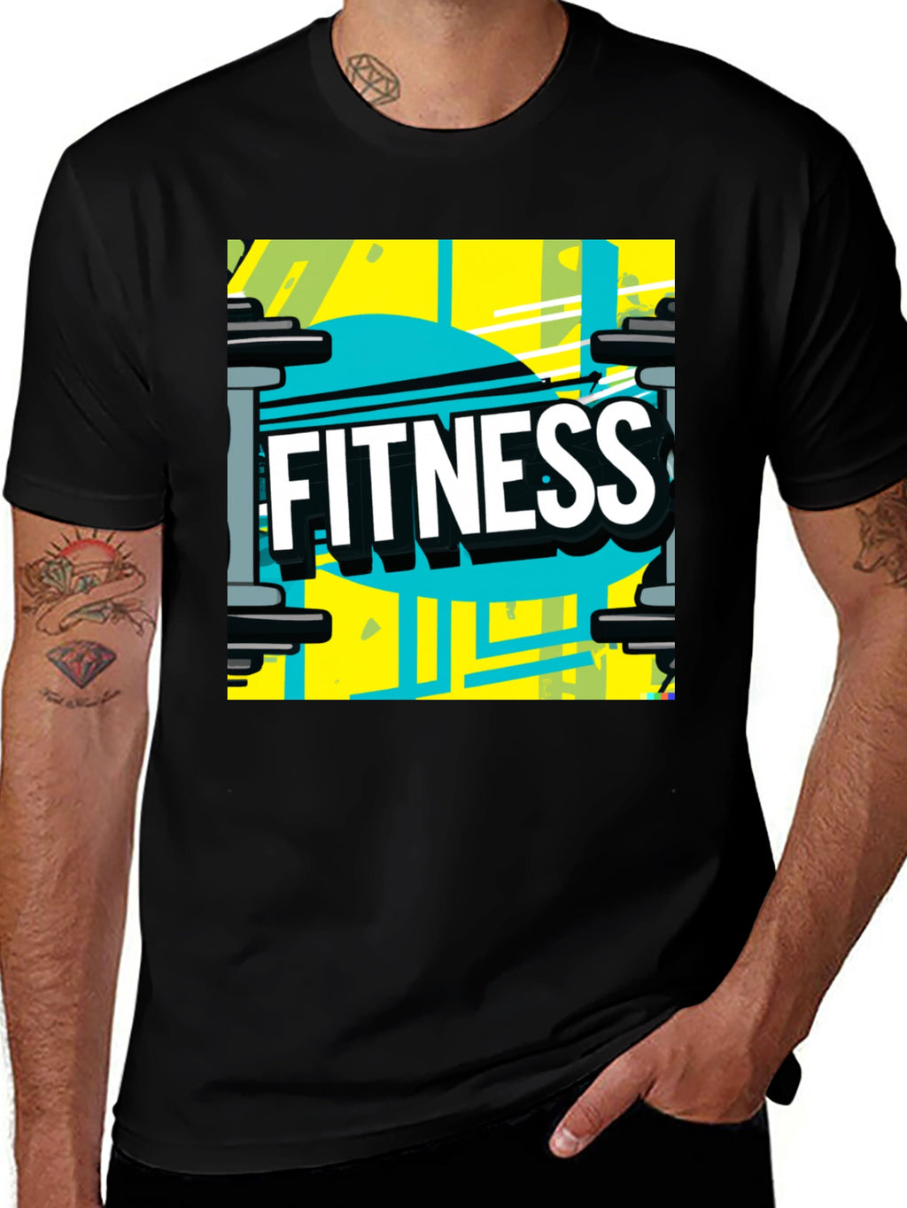 Fitness Graphic Tee - Workout Style