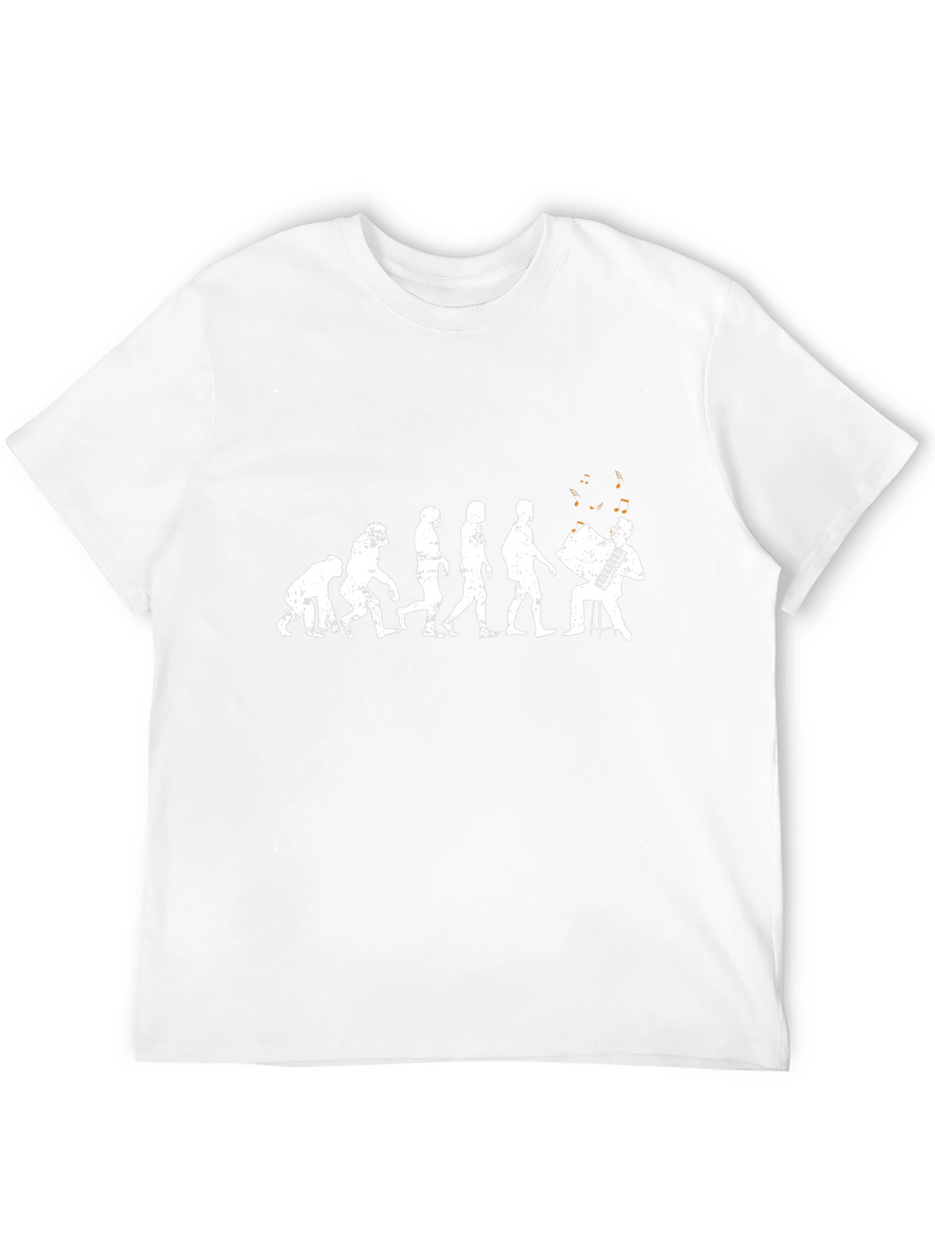 Evolution Accordion Player T-Shirt - Black