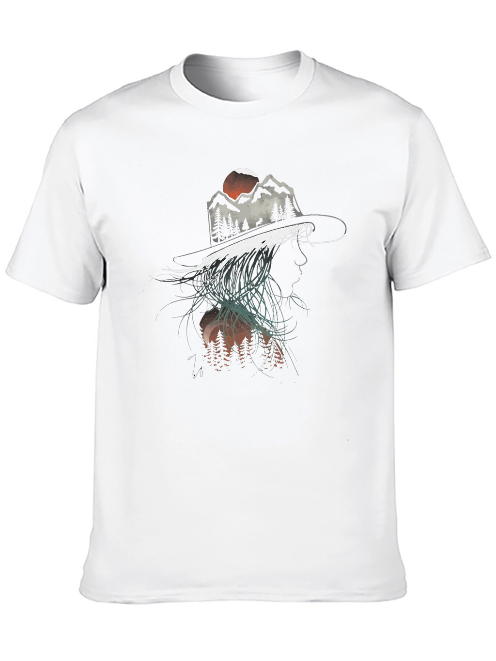 Mountain Silhouette Graphic Tee - Unisex Black T-Shirt