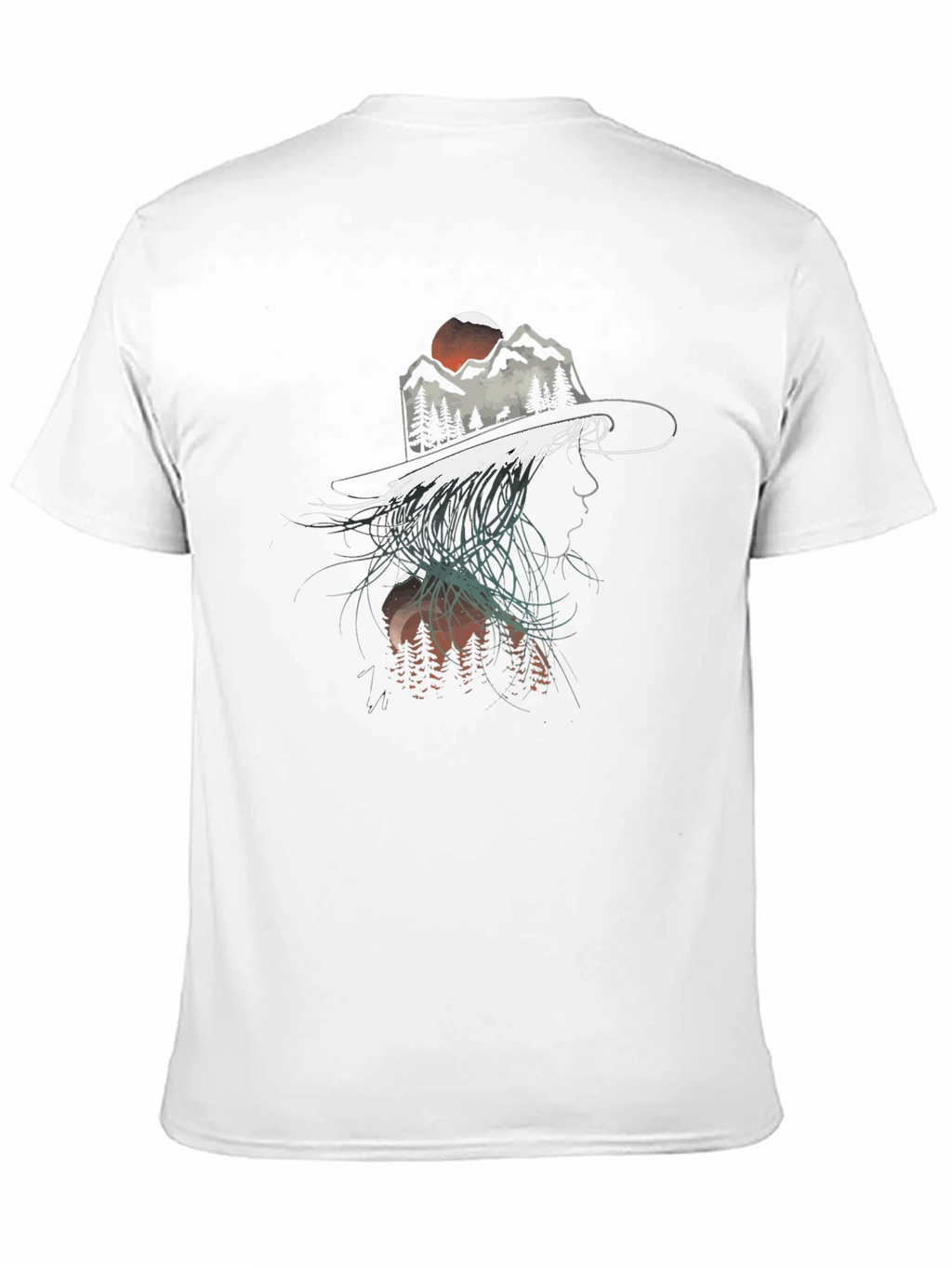 Mountain Silhouette Graphic Tee - Unisex Black T-Shirt