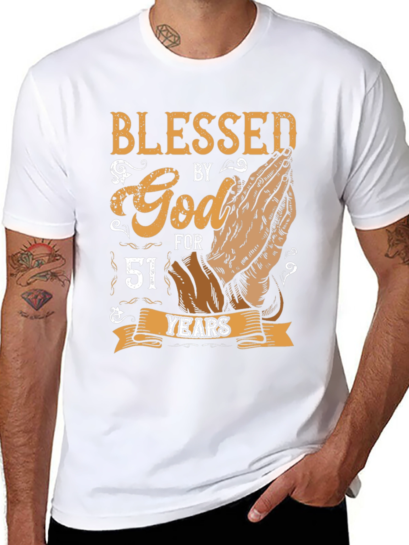 Blessed by God Graphic T-Shirt