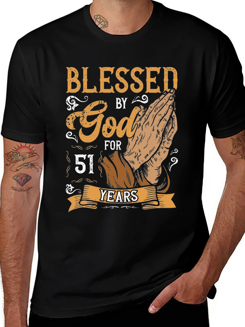 Blessed by God Graphic T-Shirt