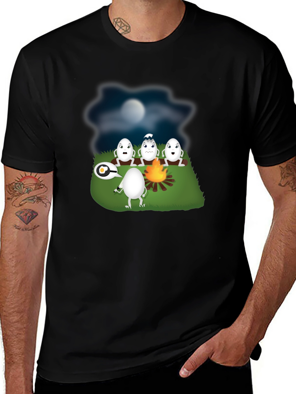 Funny Egg Campfire Story T-Shirt