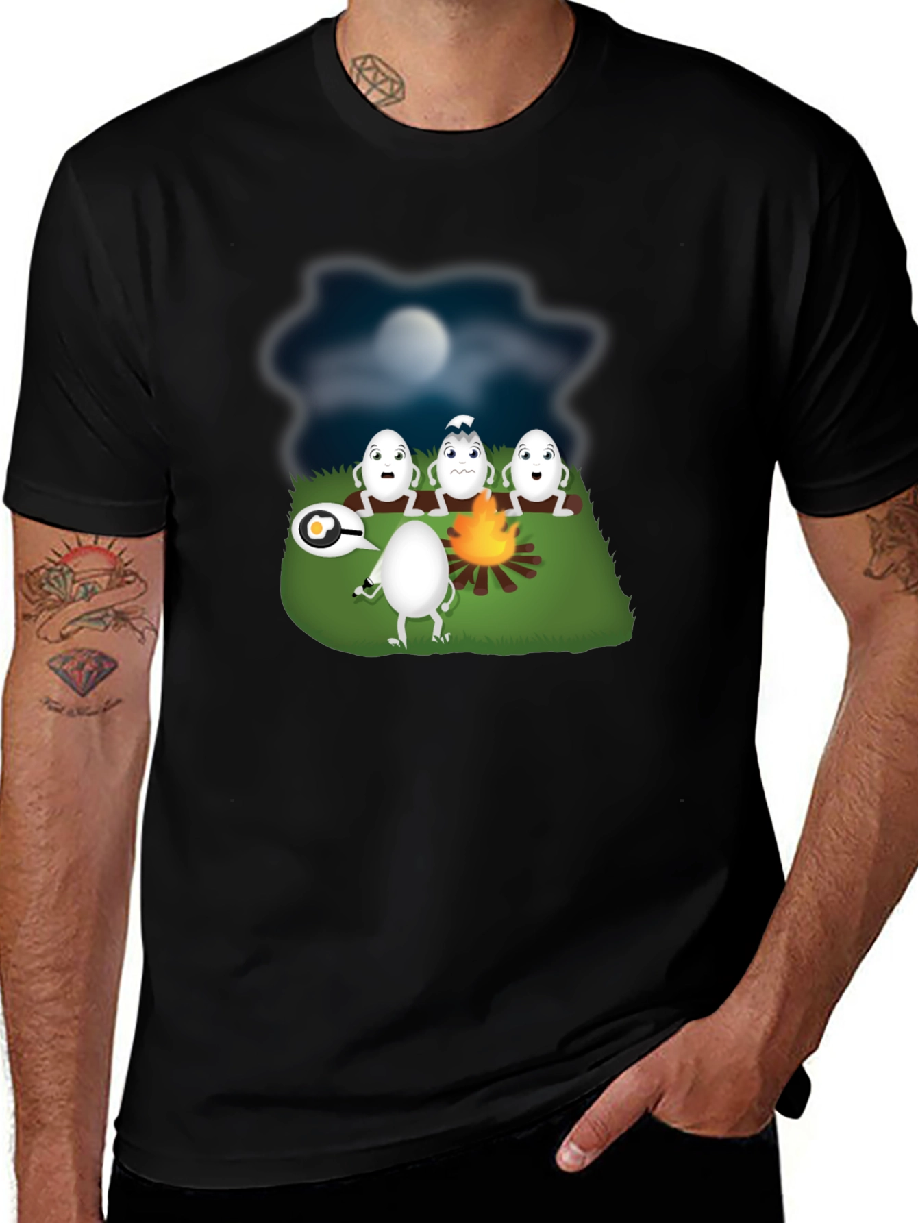 Funny Egg Campfire Story T-Shirt