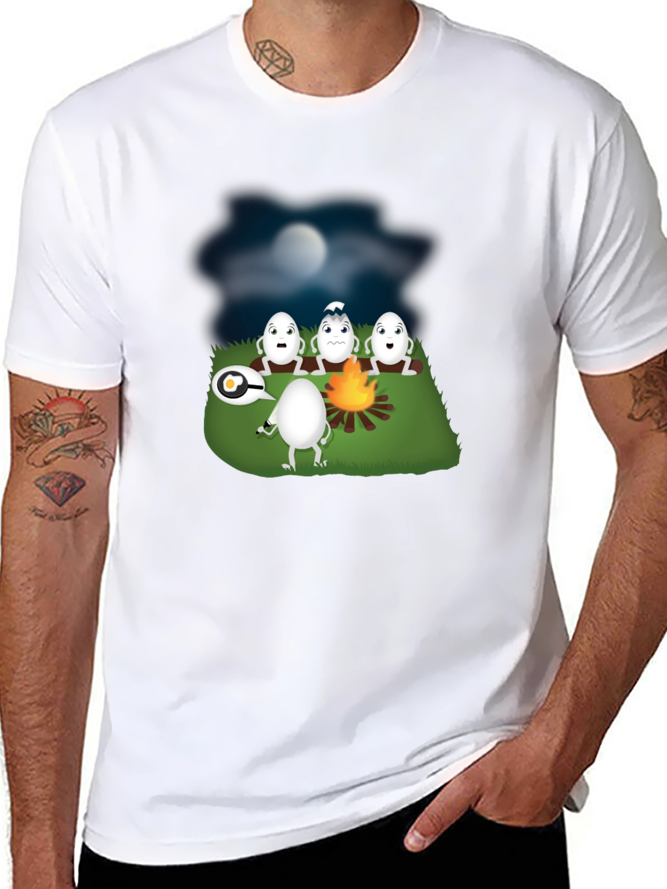 Funny Egg Campfire Story T-Shirt