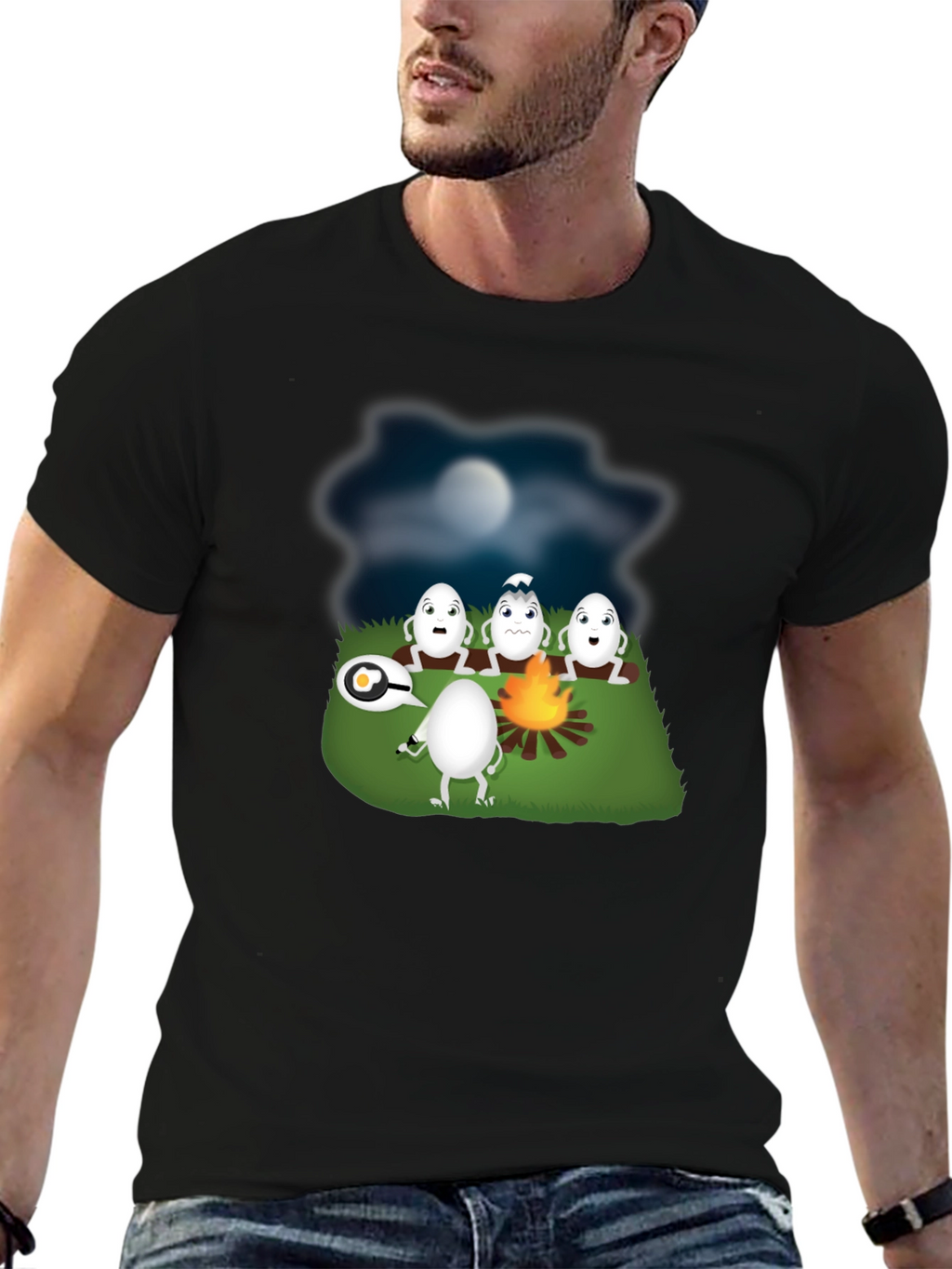 Funny Egg Campfire Story T-Shirt