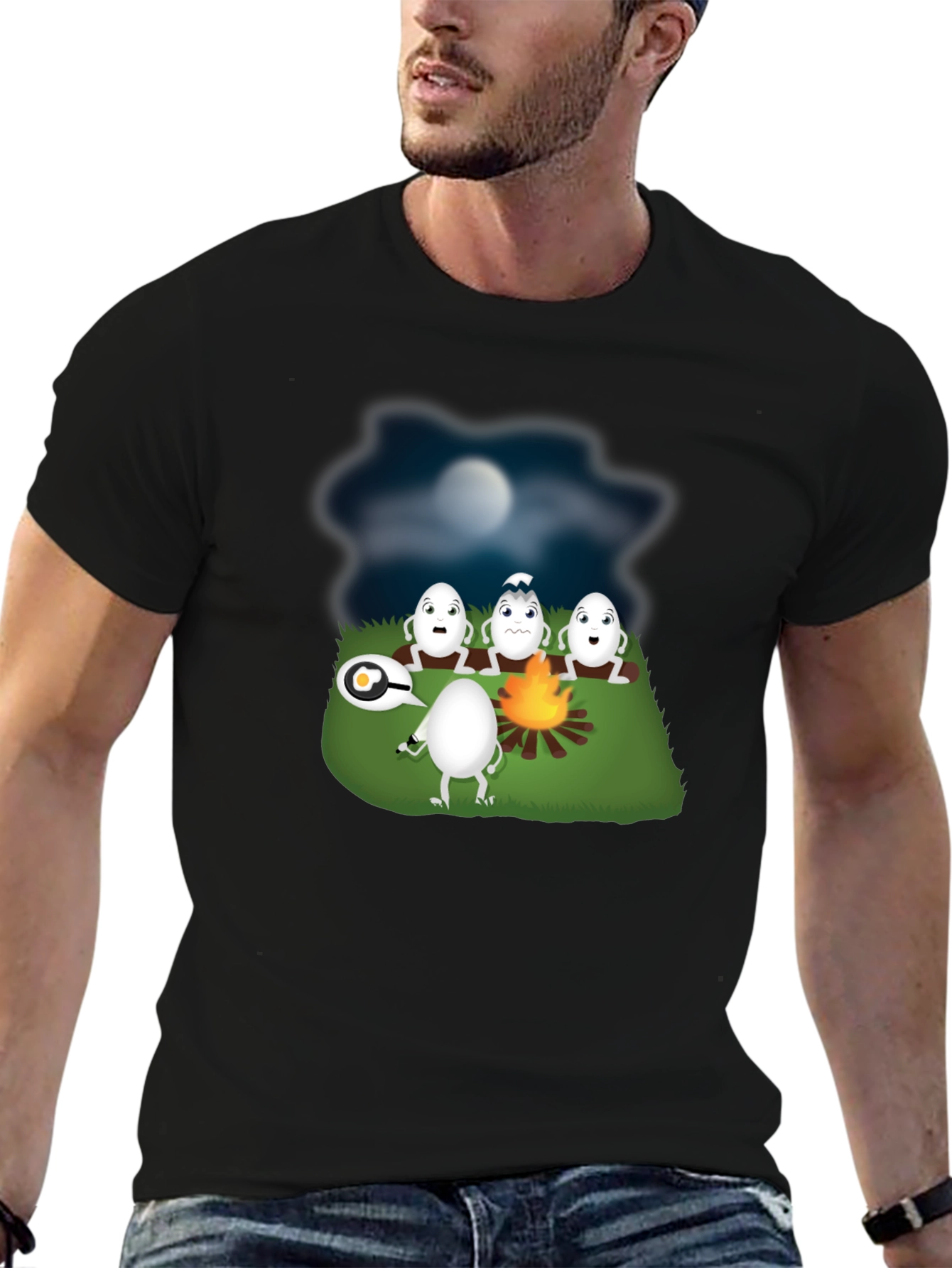 Funny Egg Campfire Story T-Shirt