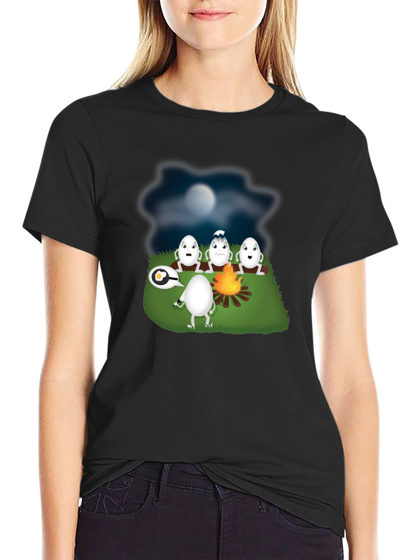 Funny Egg Campfire Story T-Shirt