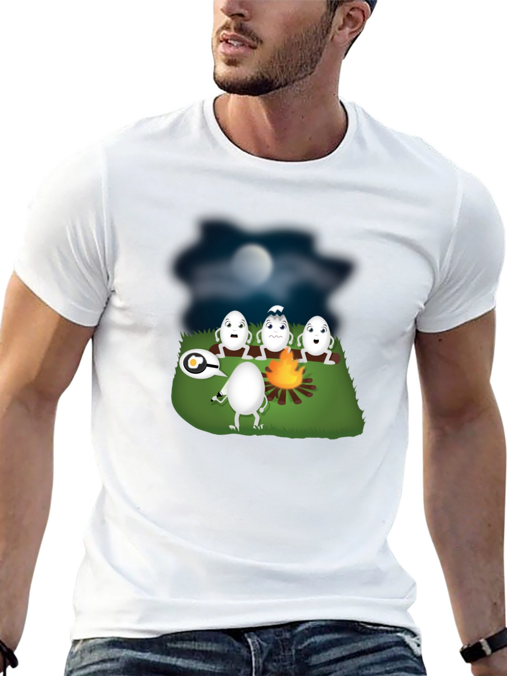 Funny Egg Campfire Story T-Shirt