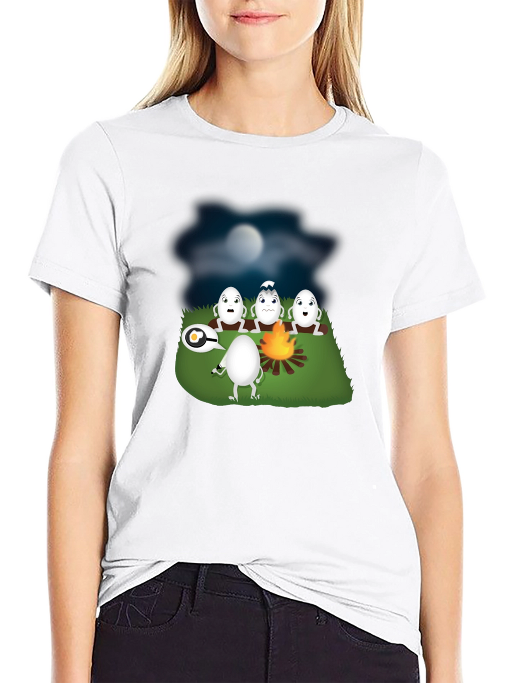 Funny Egg Campfire Story T-Shirt