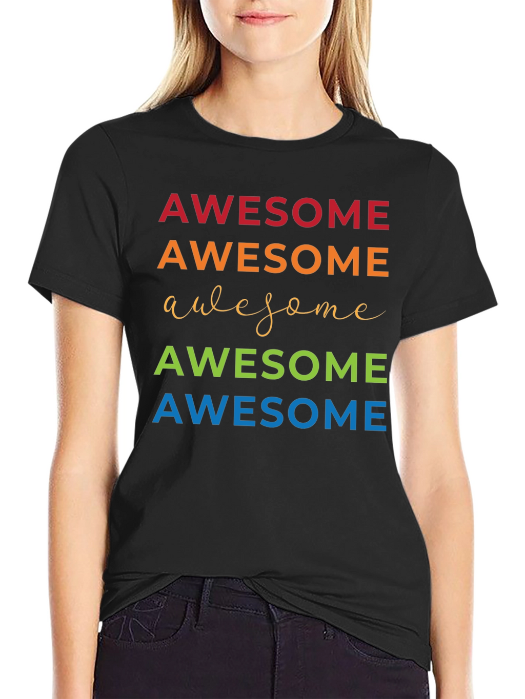 Awesome Graphic Tee - Stylish Mens Black T-Shirt