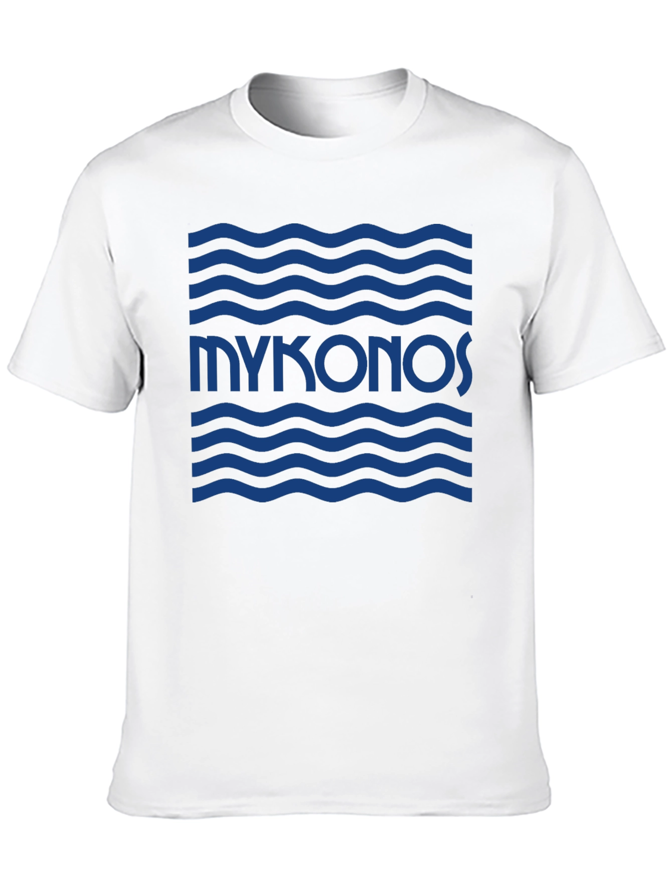 Mykonos Wave T-Shirt - Island Vibes