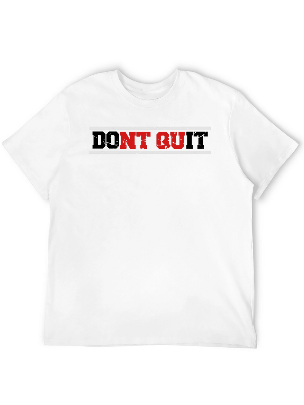 Dont Quit Graphic Print Mens Black T-Shirt