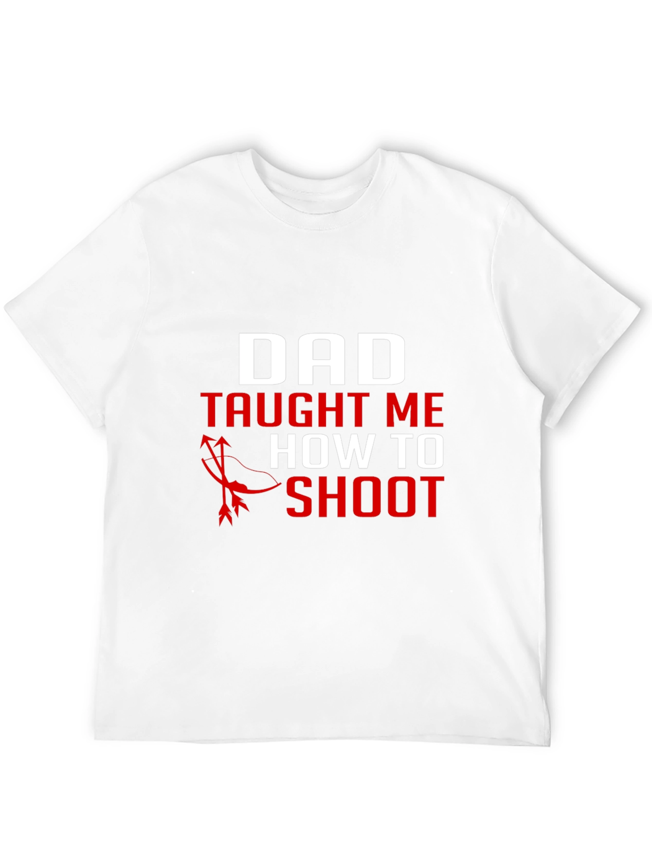 Dad Taught Me to Shoot Black Graphic Tee