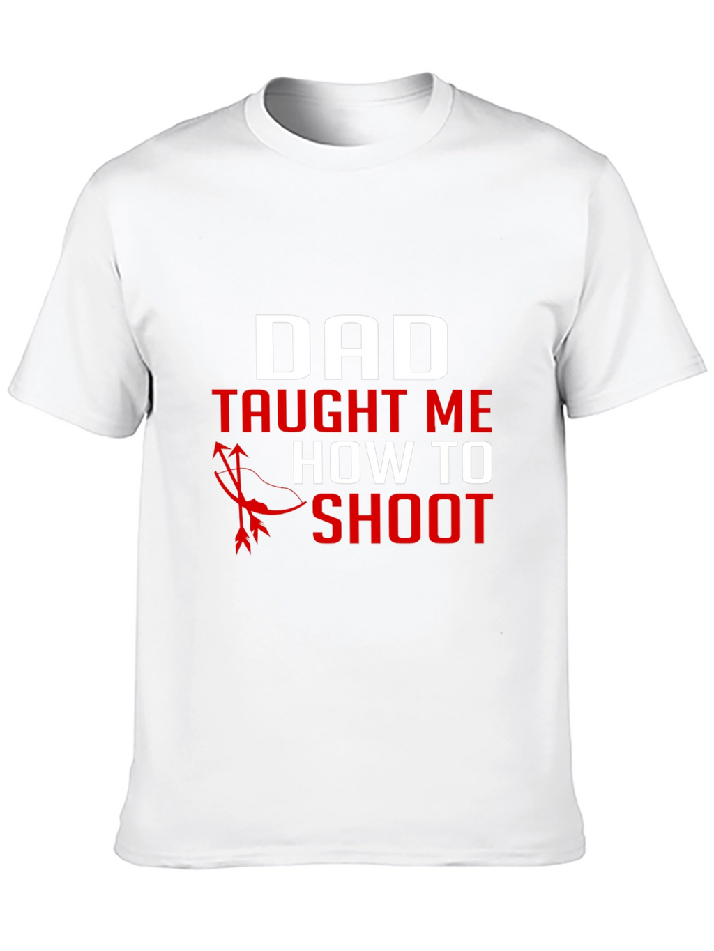 Dad Taught Me to Shoot Black Graphic Tee