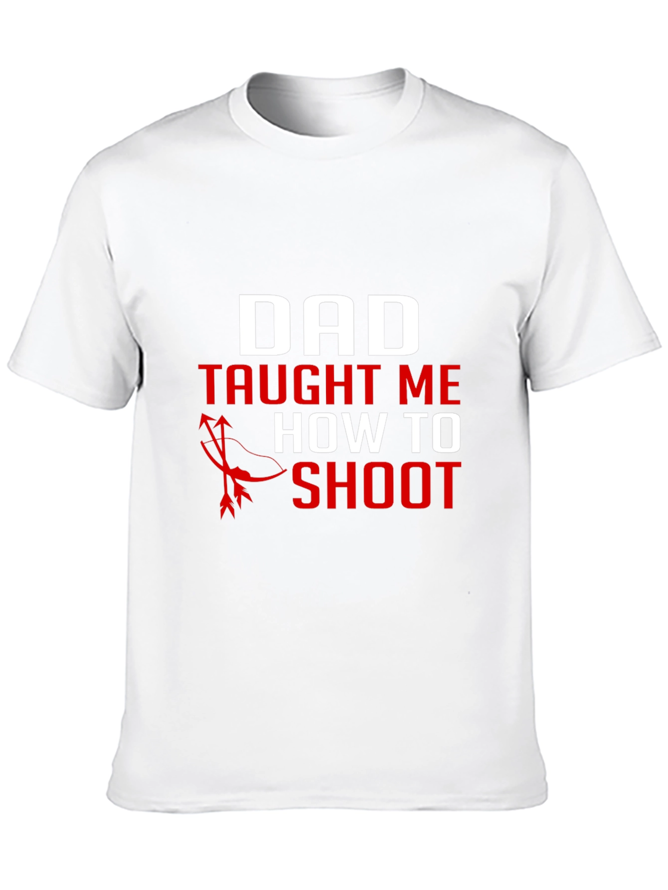 Dad Taught Me to Shoot Black Graphic Tee