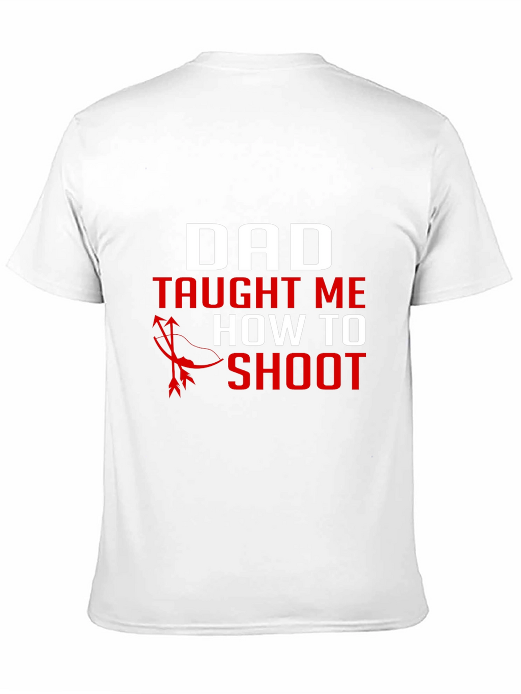 Dad Taught Me to Shoot Black Graphic Tee