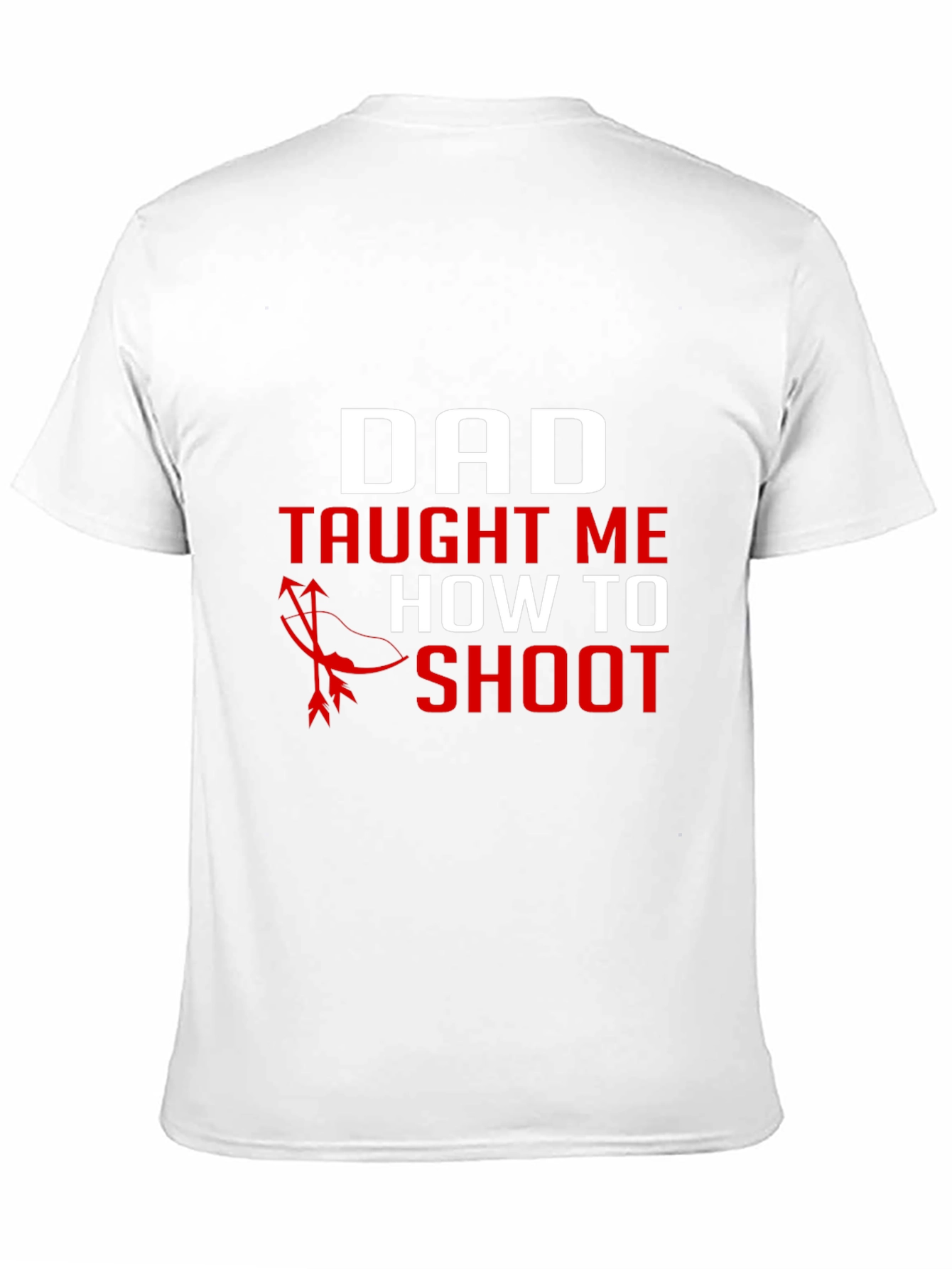 Dad Taught Me to Shoot Black Graphic Tee