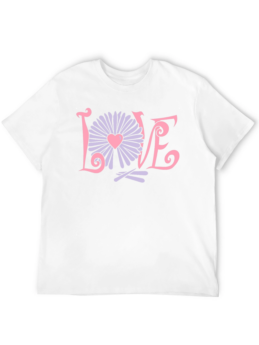 Love Flower Graphic T-Shirt - Trendy Design