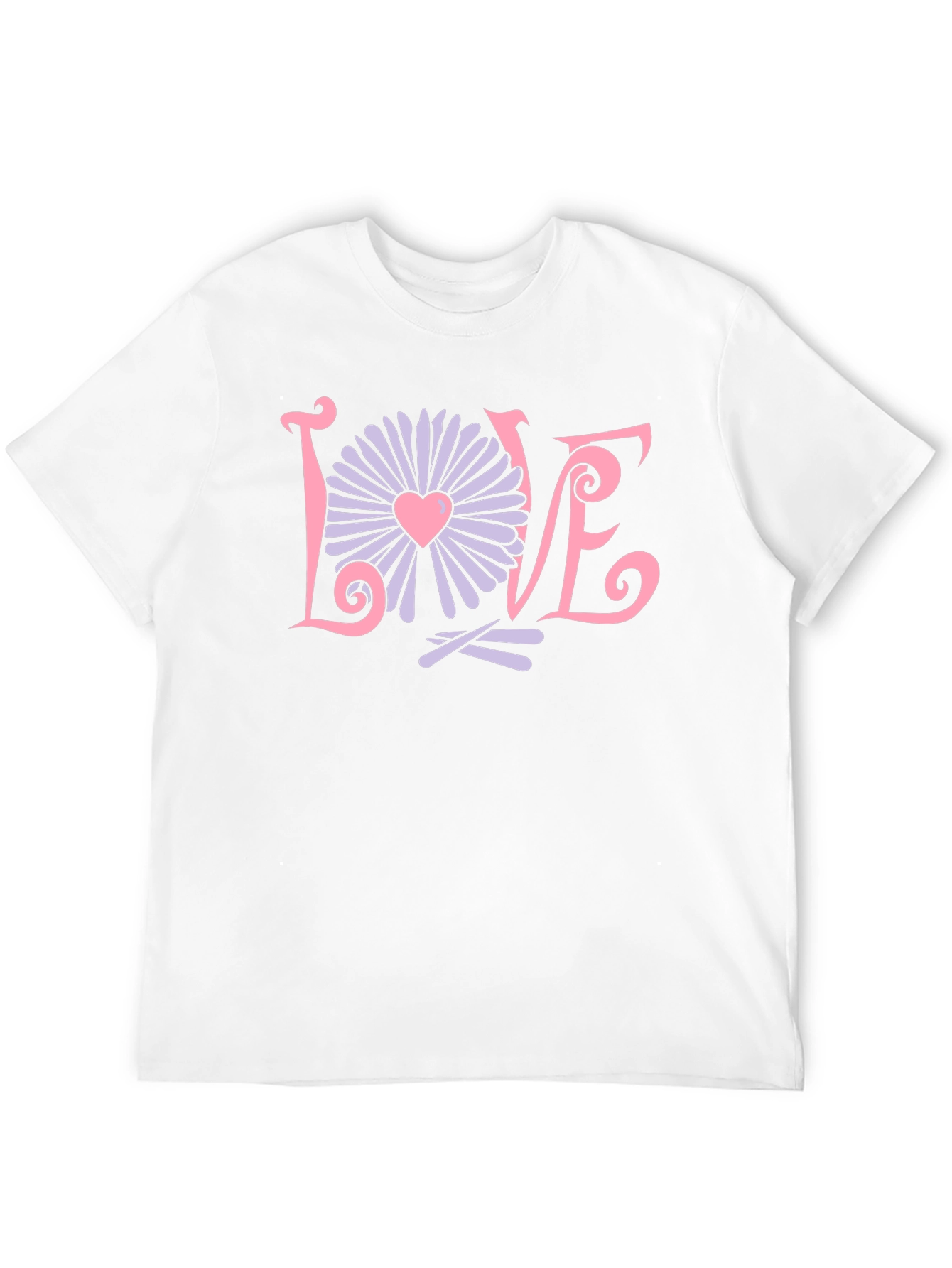Love Flower Graphic T-Shirt - Trendy Design