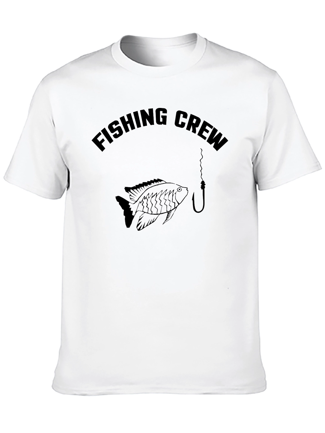 Fishing Crew Black Graphic T-Shirt