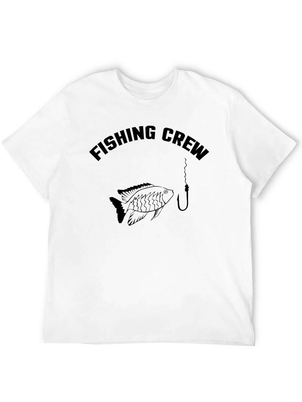 Fishing Crew Black Graphic T-Shirt