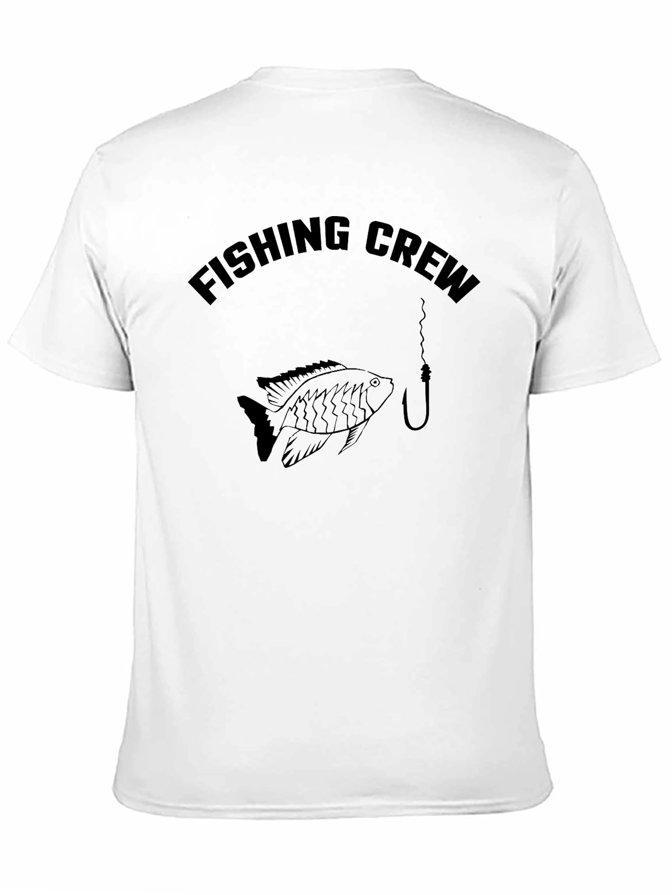 Fishing Crew Black Graphic T-Shirt
