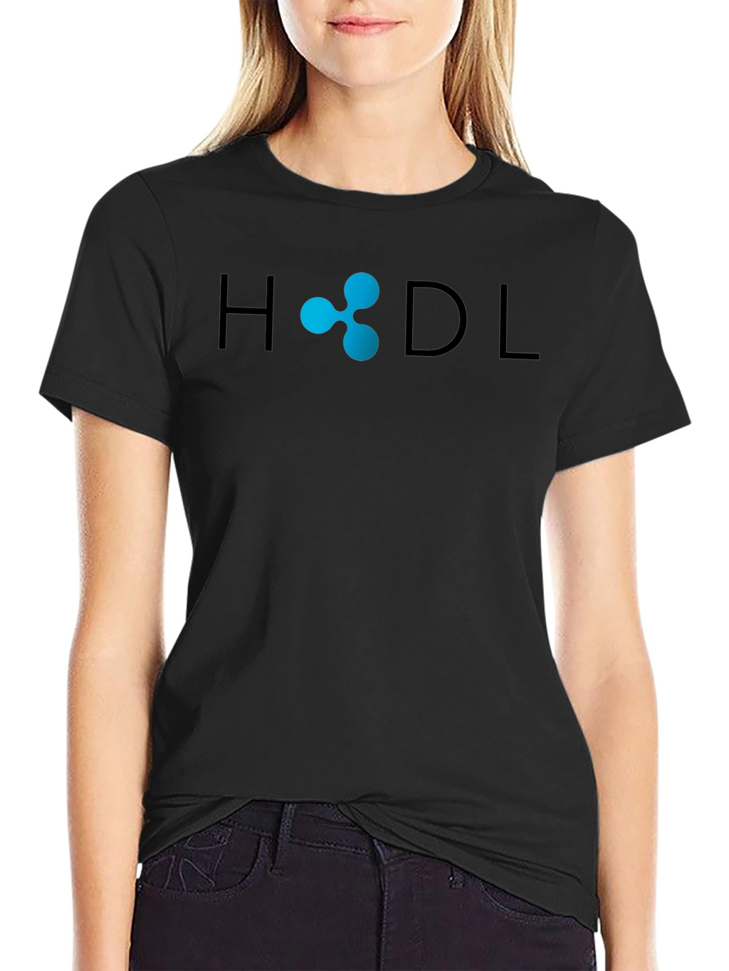HODL Ripple Crypto T-Shirt - Black