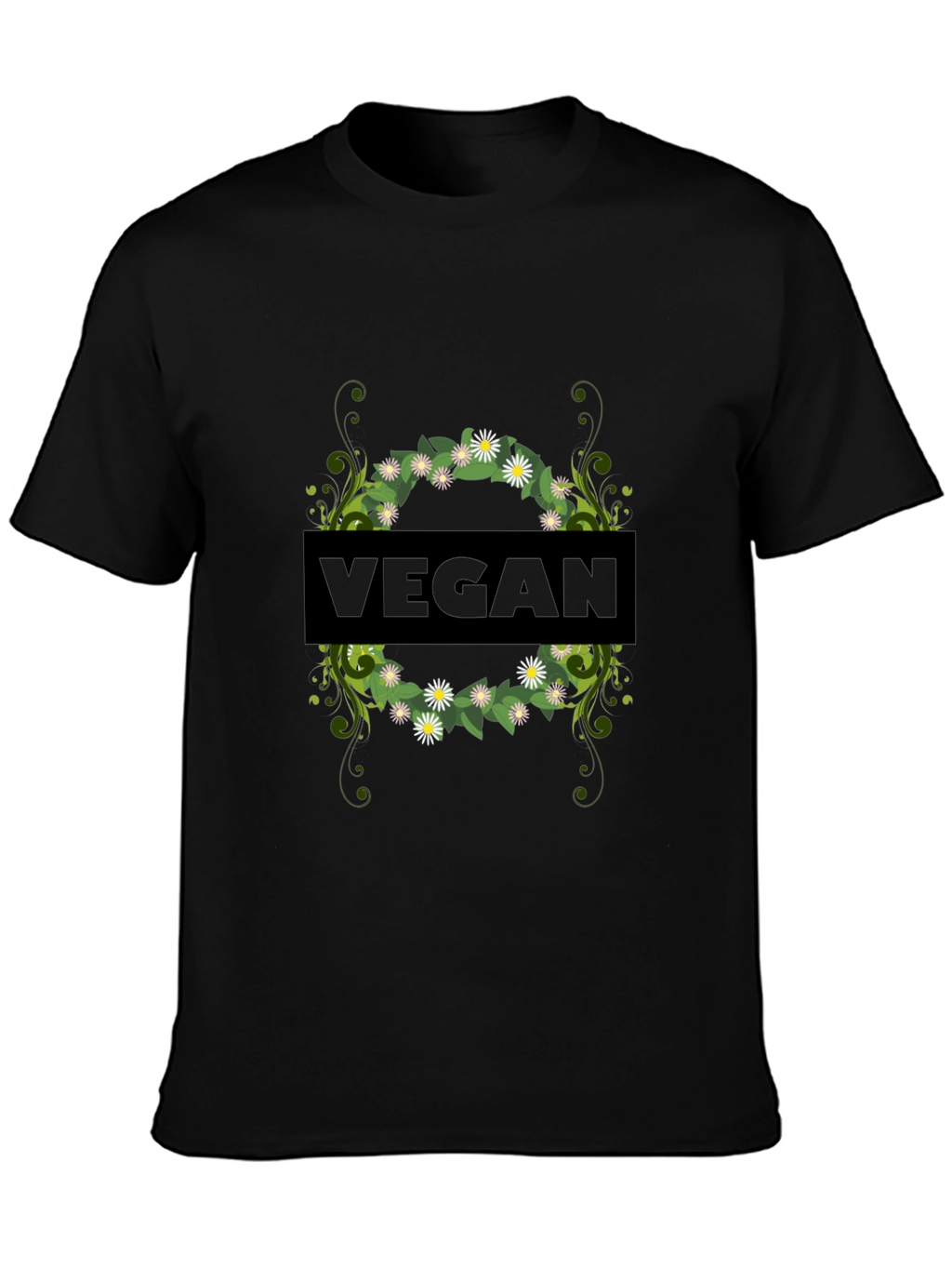 Vegan Floral Graphic Tee - Stylish & Sustainable