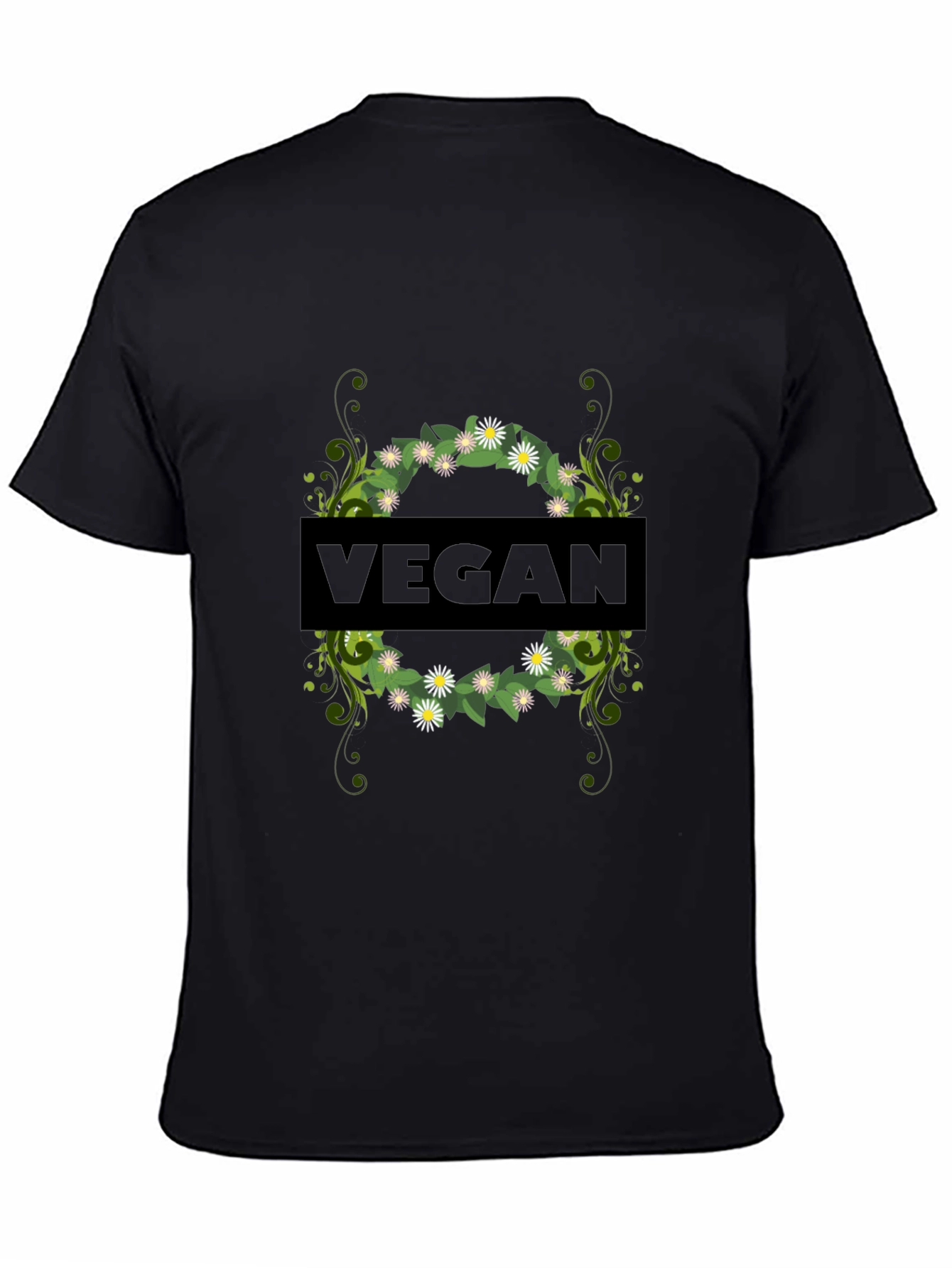 Vegan Floral Graphic Tee - Stylish & Sustainable