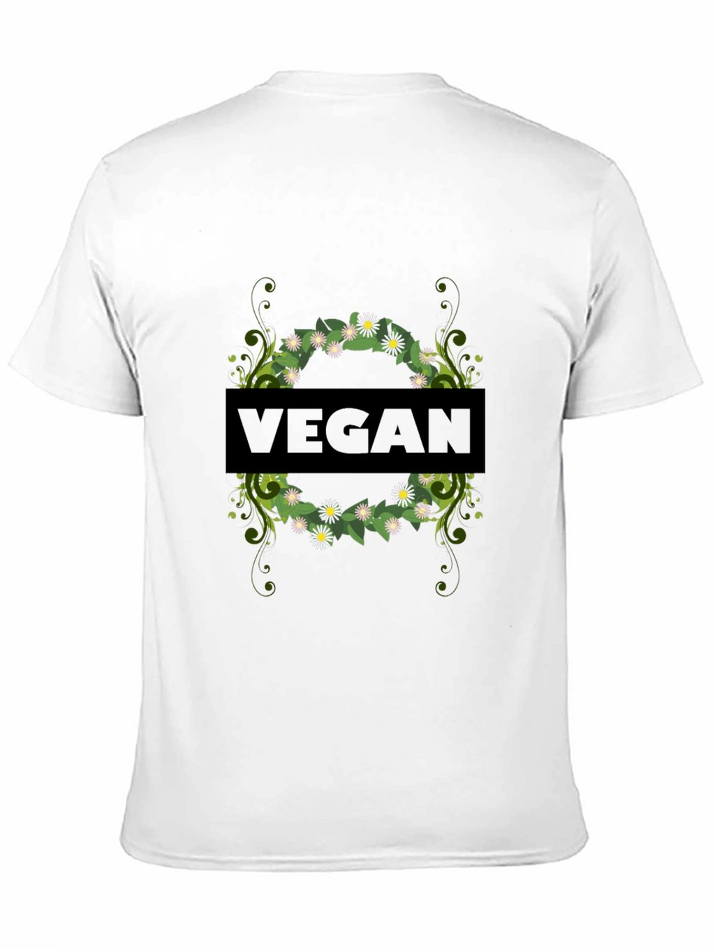 Vegan Floral Graphic Tee - Stylish & Sustainable