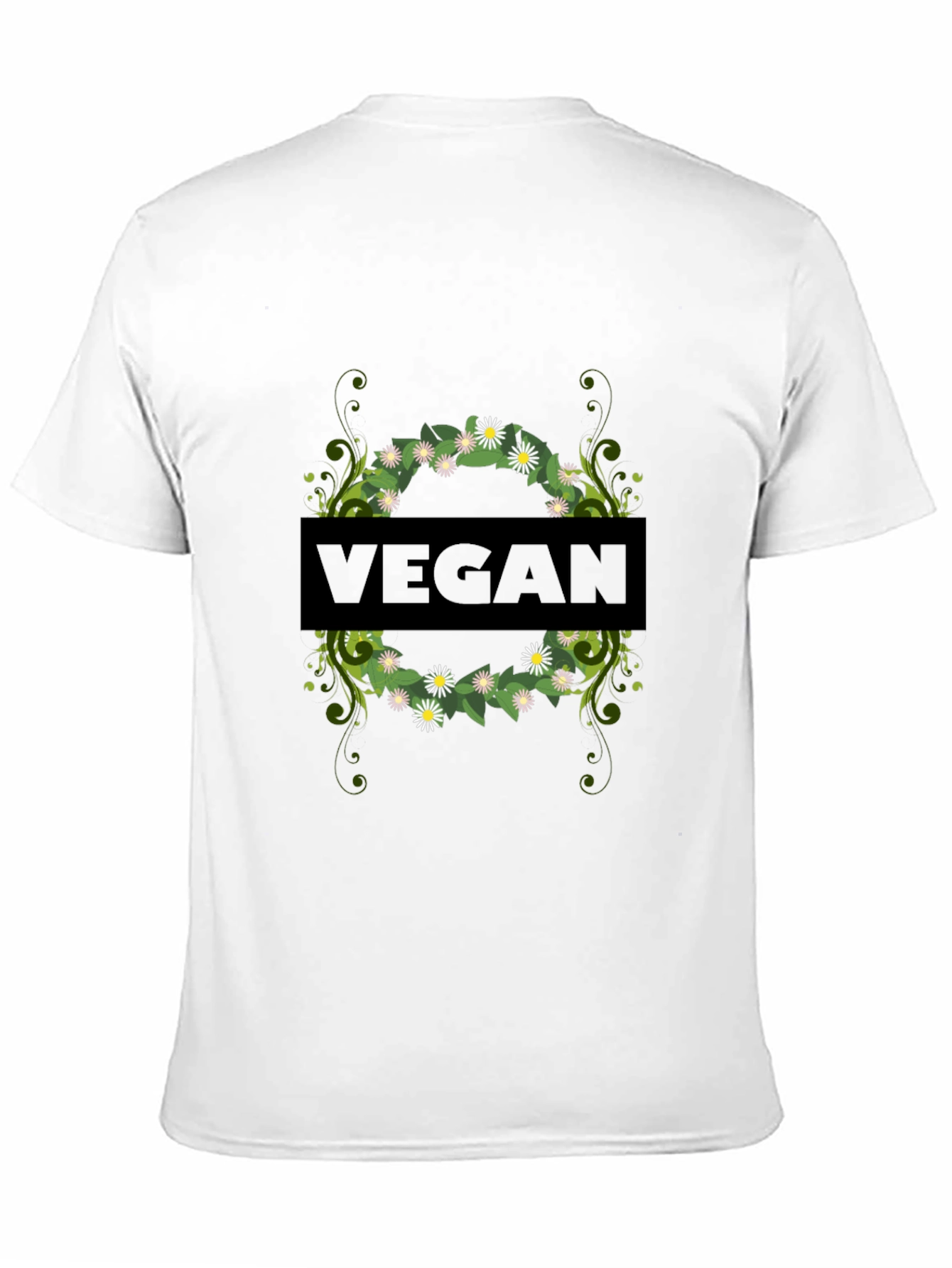Vegan Floral Graphic Tee - Stylish & Sustainable
