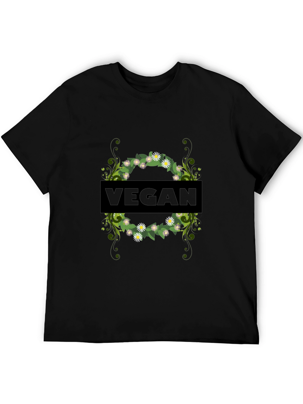 Vegan Floral Graphic Tee - Stylish & Sustainable