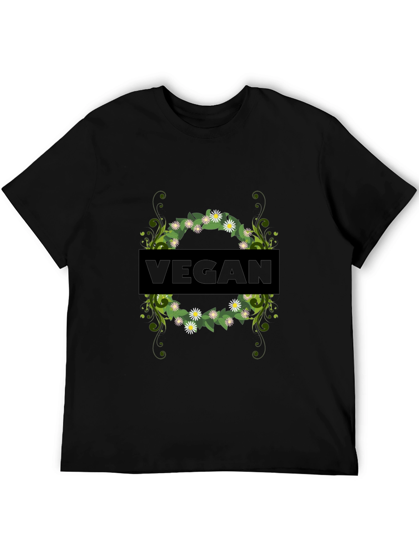 Vegan Floral Graphic Tee - Stylish & Sustainable