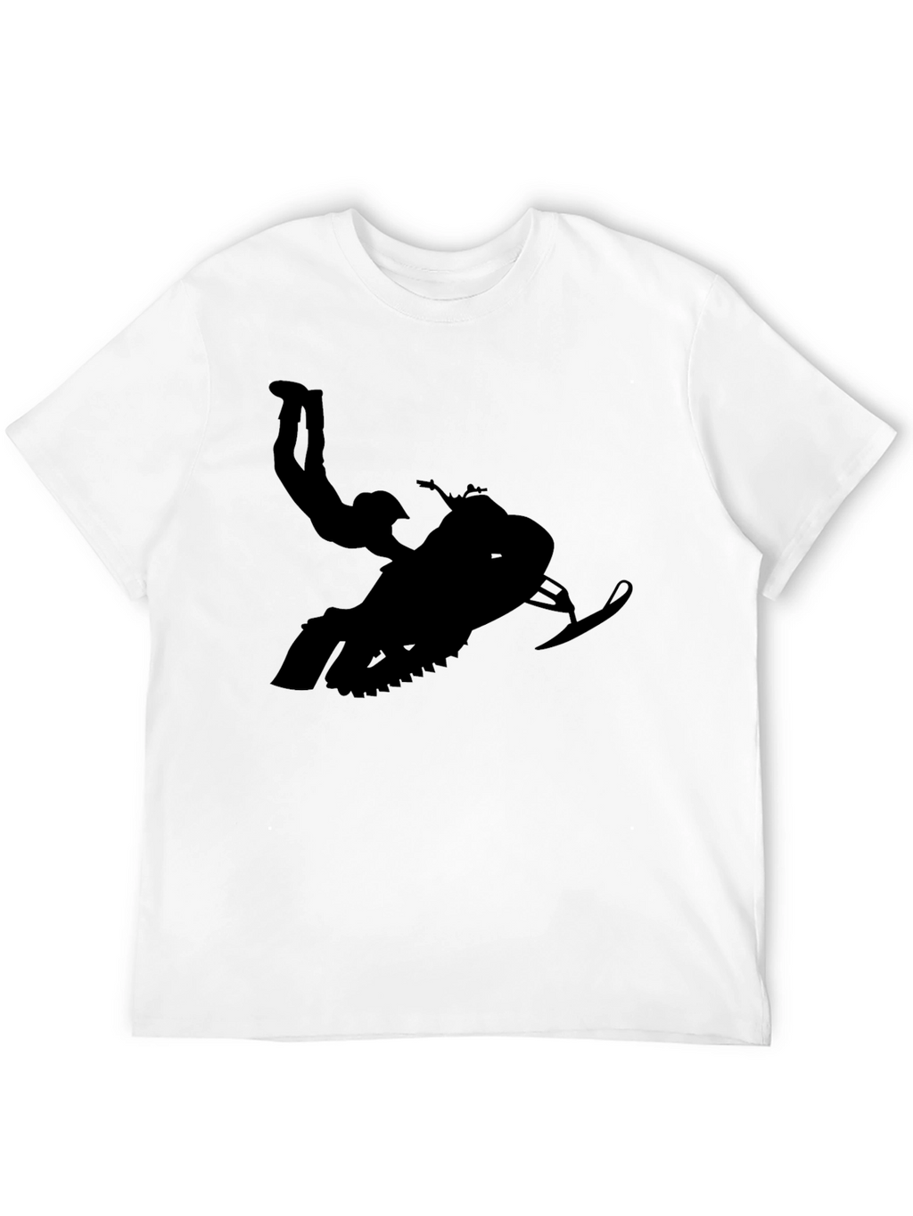 Black Snowmobile Stunt T-Shirt