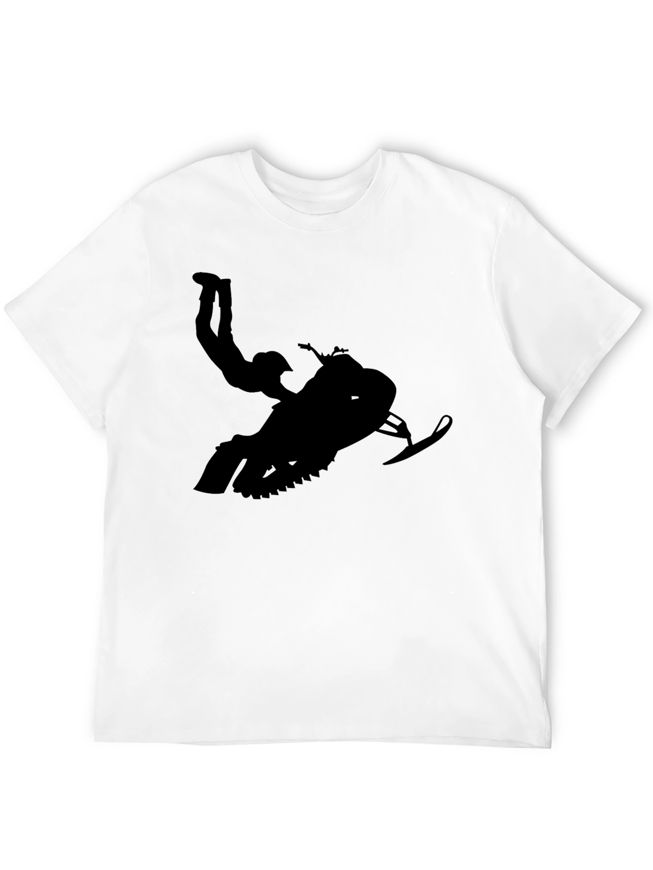 Black Snowmobile Stunt T-Shirt