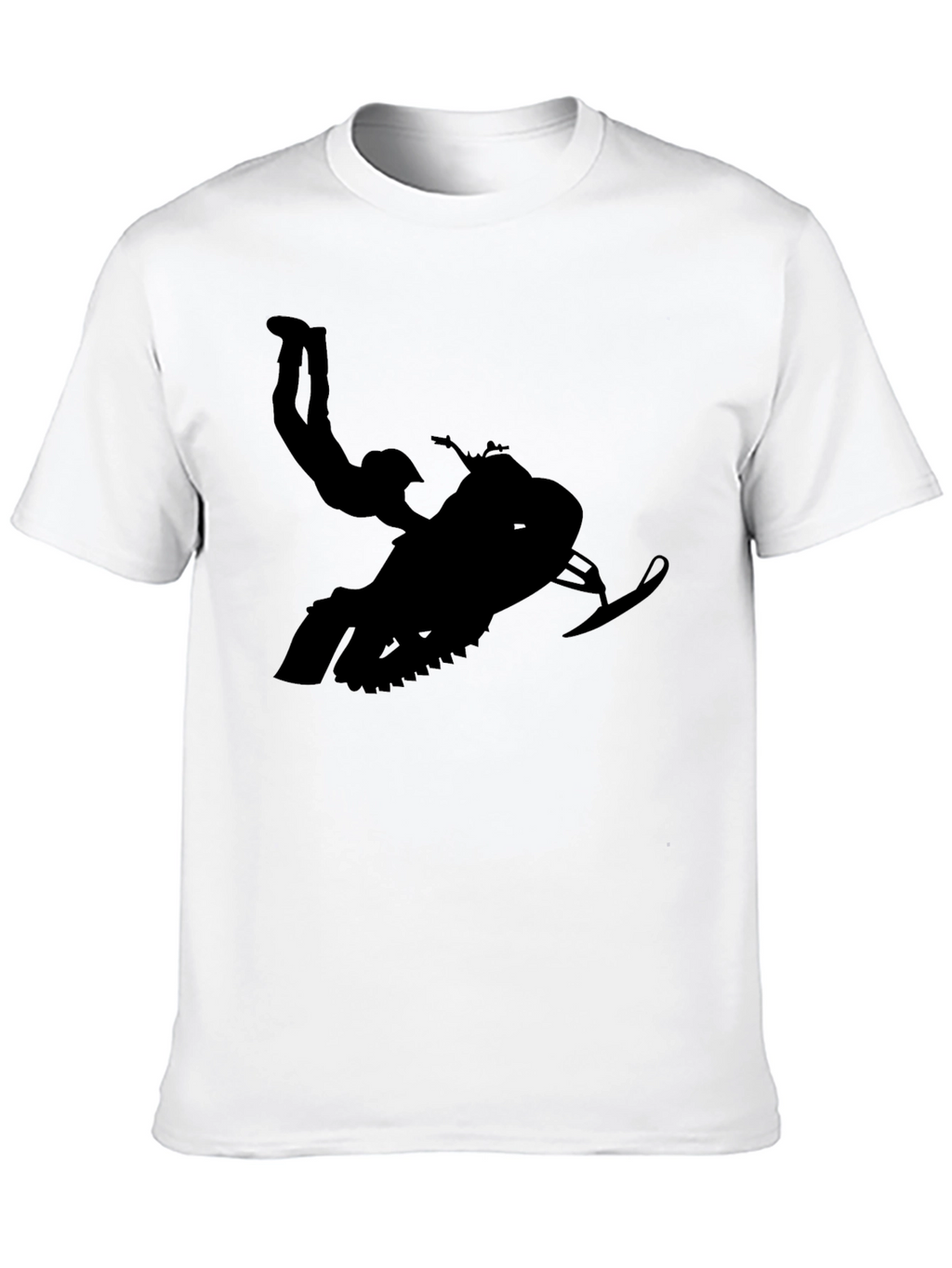 Black Snowmobile Stunt T-Shirt