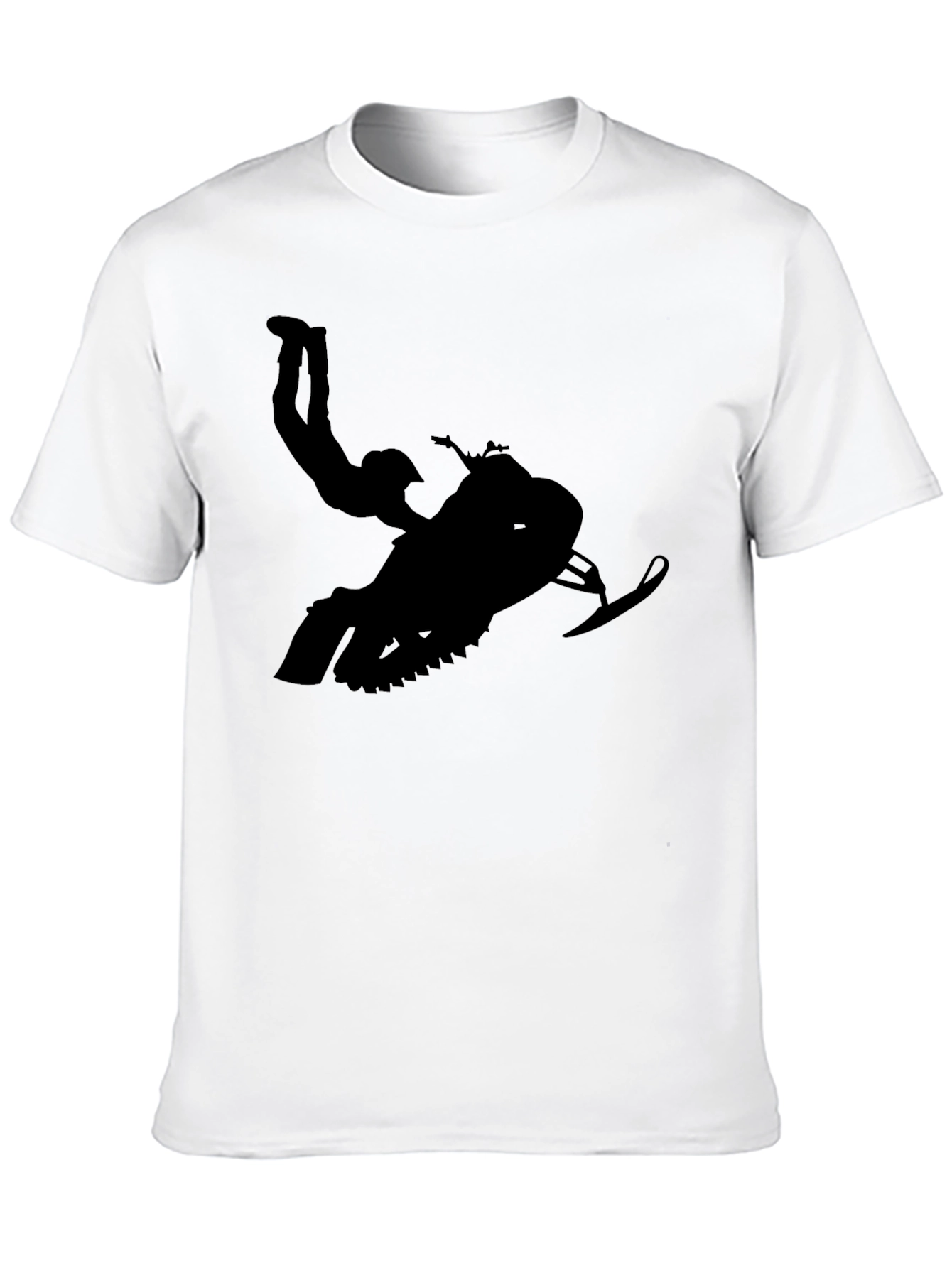 Black Snowmobile Stunt T-Shirt
